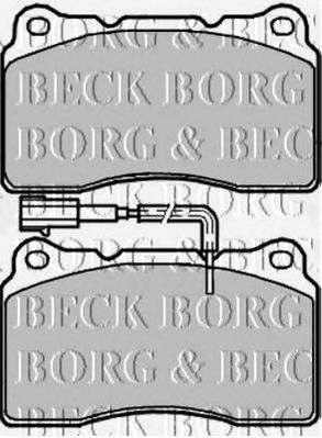 BORG & BECK bbp1980 -  Комплект тормозных колодок, дисковый тормоз